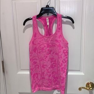 Lululemon hot pink neon tank gently worn